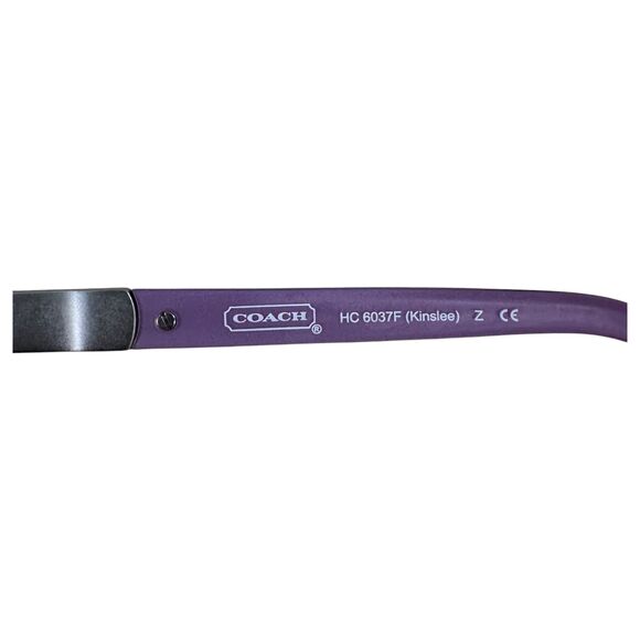 Coach Kinslee HC 6037F Purple Eyeglasses Glasses Frames – NEEDS LENSES - Picture 2 of 5